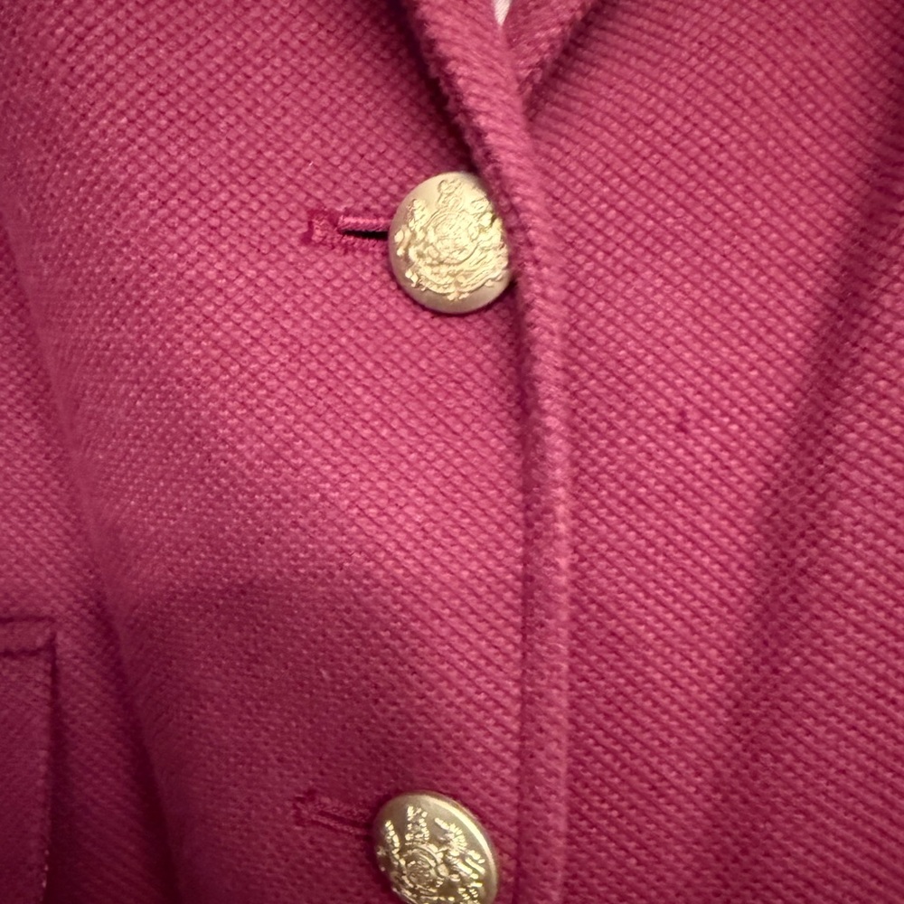 Banana Republic Wine Blazer with Gold Accents - Picture 3 of 5